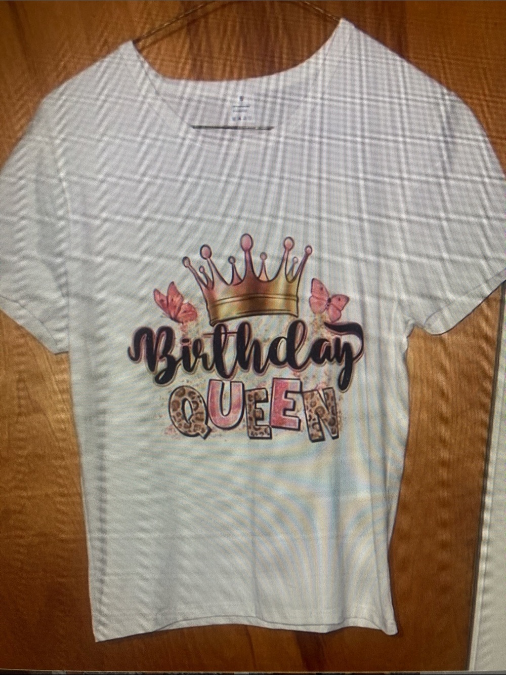 Birthday Queen White Girls' Graphic Tee
